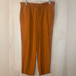 Eileen Fisher Tencel‎ Viscose Crepe Straight Pant In Musk Medium Petite